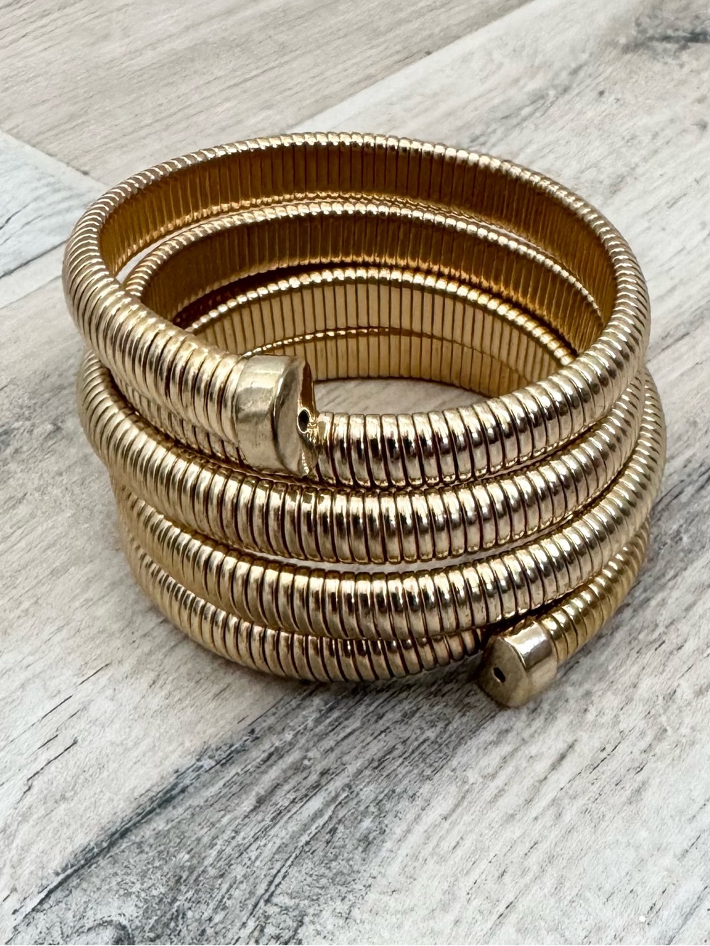 Gold Coil Bracelet